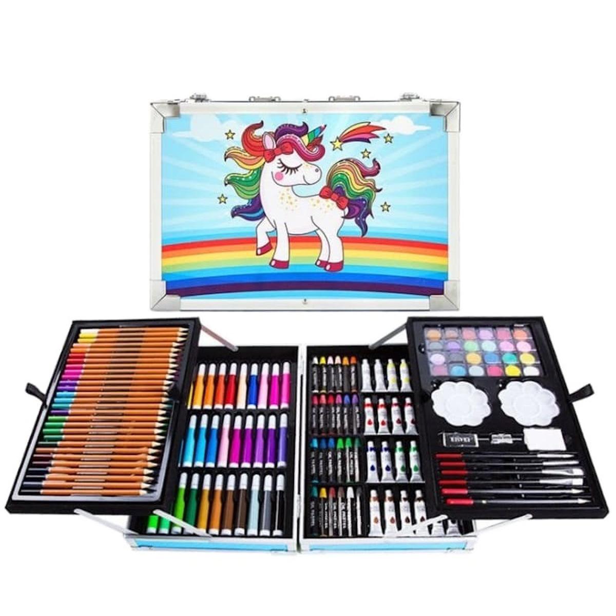 45 Piece Art Studio Colouring Briefcase Art Painting With Aluminum Case3.jpg