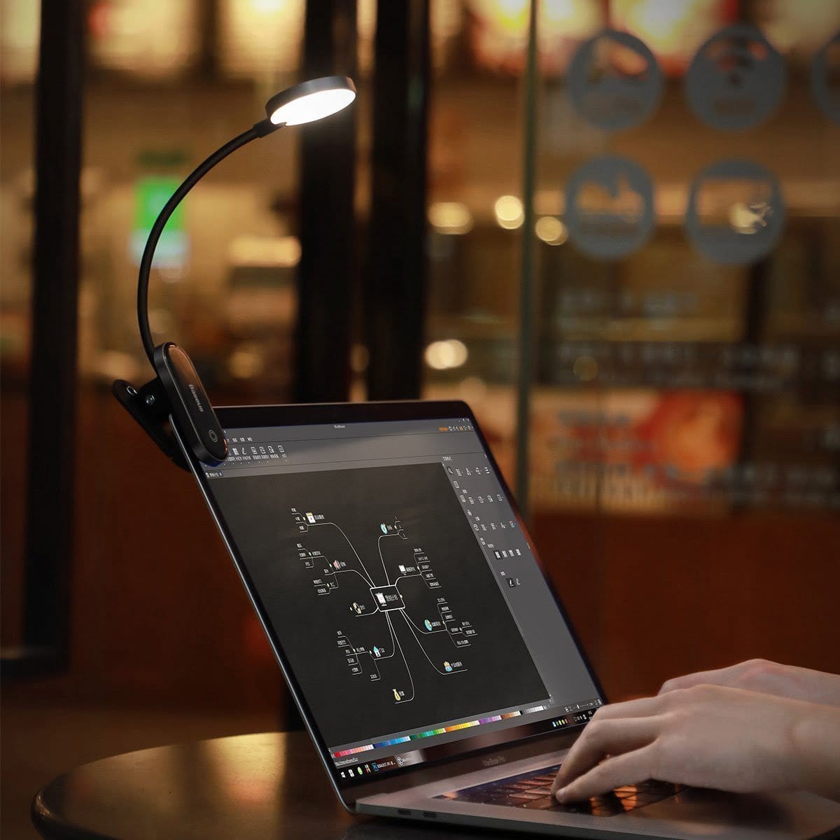 Baseus Rechargeable Mini Clip Lamp (DGRAD-0G)