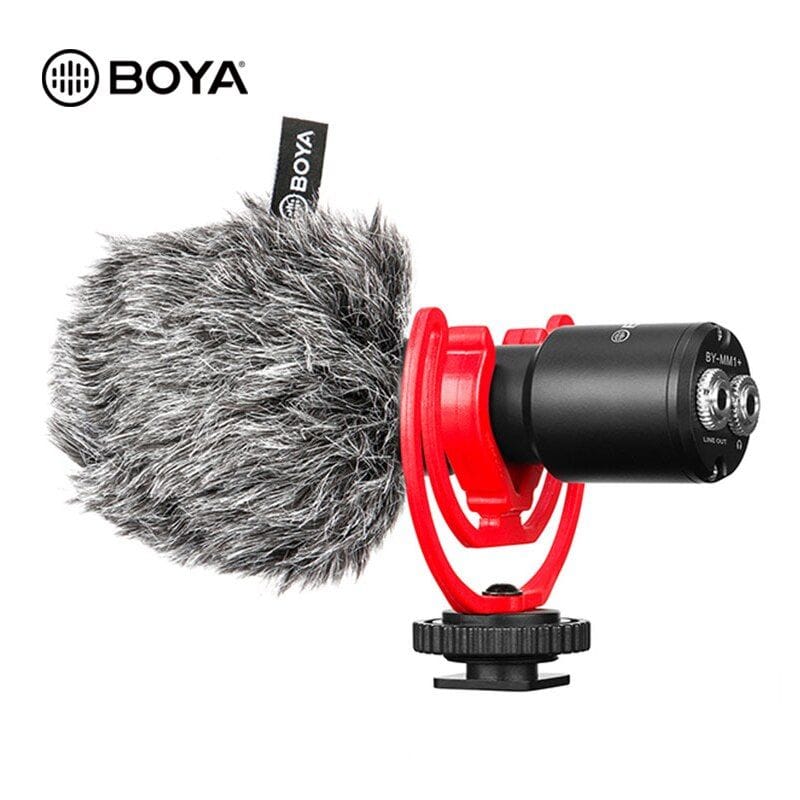 Boya MM1+ Super-Cardioid Shotgun Microphone For Vlogging, Live Streaming, Audio Recording