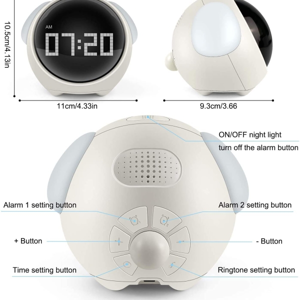 Cute Expression Multi Function LED Pixel Alarm Clock – WHITE3.jpg