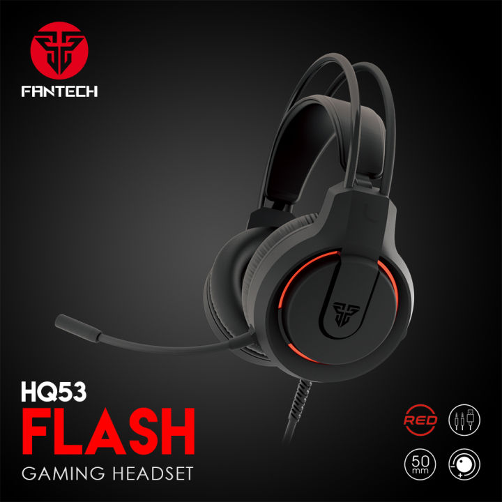 Fantech FLASH HQ53 Lightweight Gaming Headset – Black