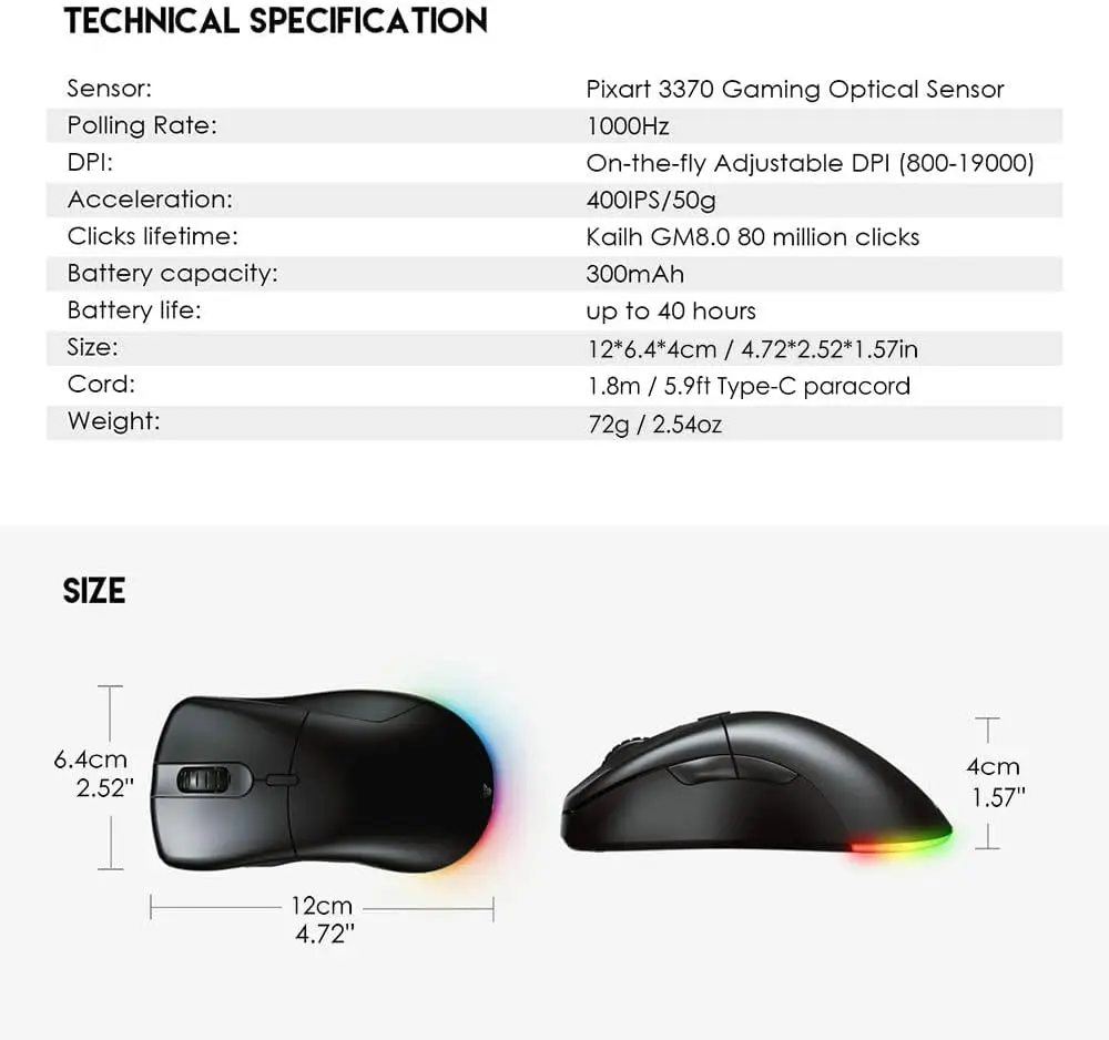 Fantech Helios Go XD5 USB Type C Wireless RGB Gaming Mouse4.webp