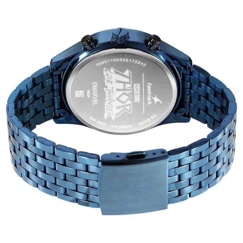Fastrack NS3286KM03 Thor Quartz Multifunction Grey Dial Metal Strap Watch3.webp