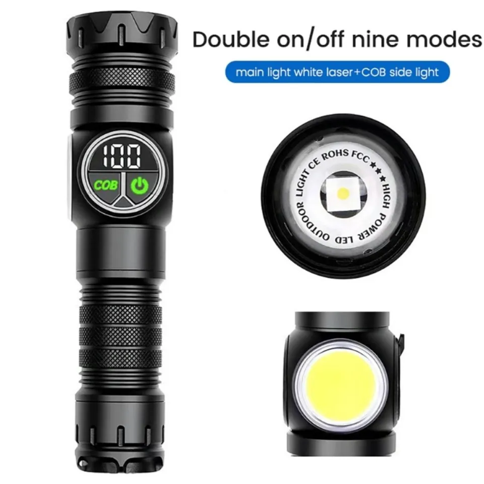 GearUP K60 Rechargeable Flashlight 10W COB LED Torchlight5.webp