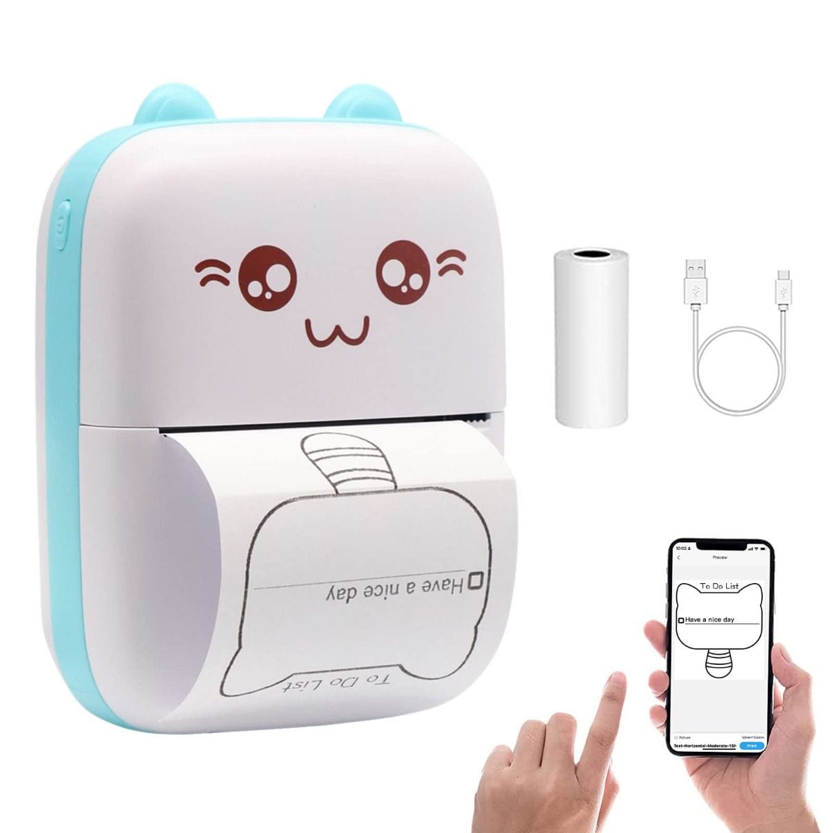 GearUP Mini Thermal Bluetooth Printer