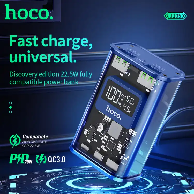 Hoco J105 10000mAh 22.5W Power Bank3.webp