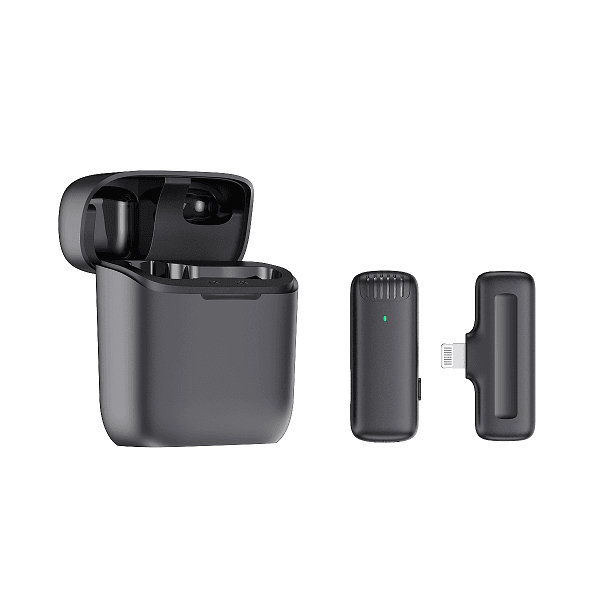 J11 Wireless Microphone with Charging Case – Lightning For iPhone (1:1)