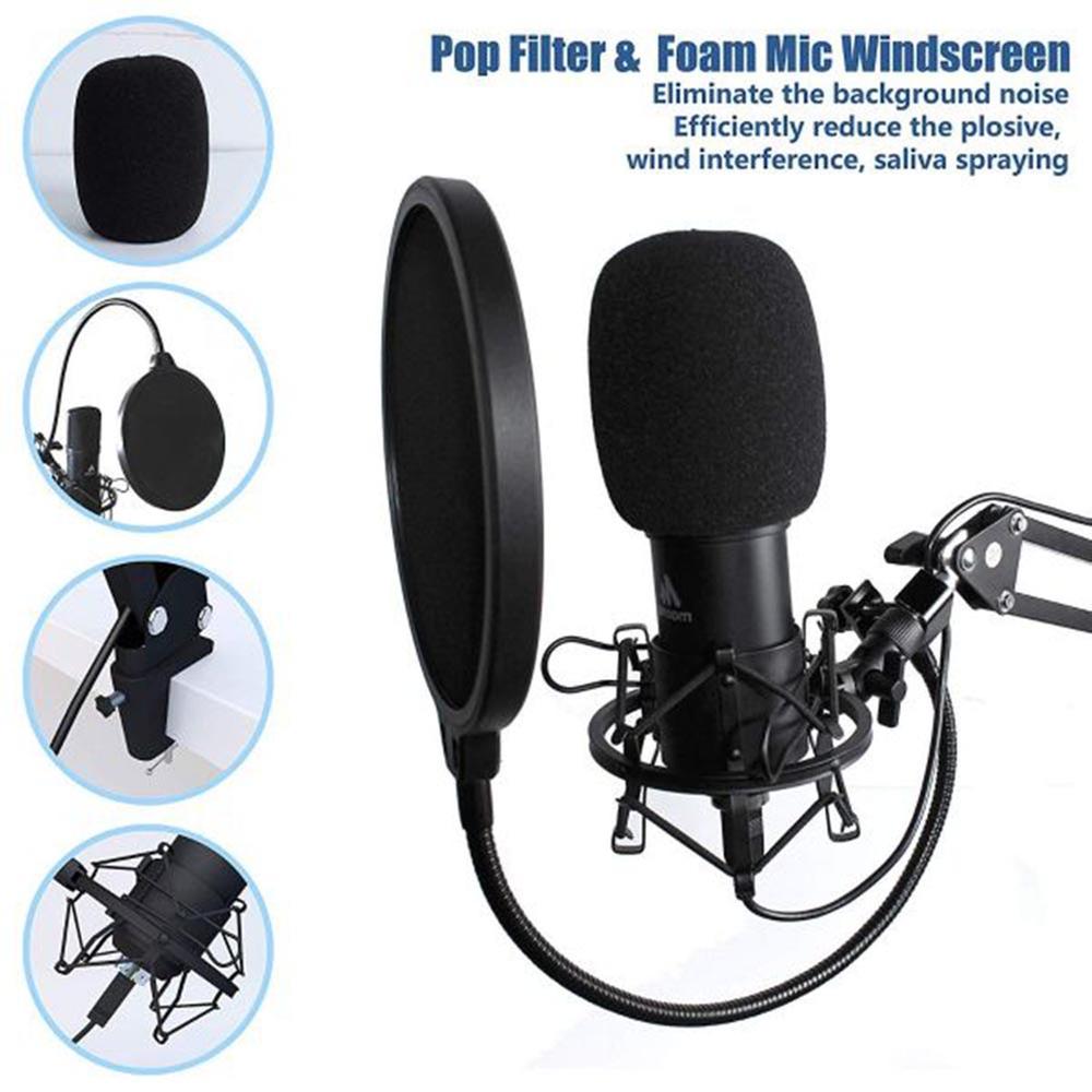 MAONO AU-A04 USB Microphone Combo Setup – Plug & Play USB Cardioid Podcast Condenser Microphone