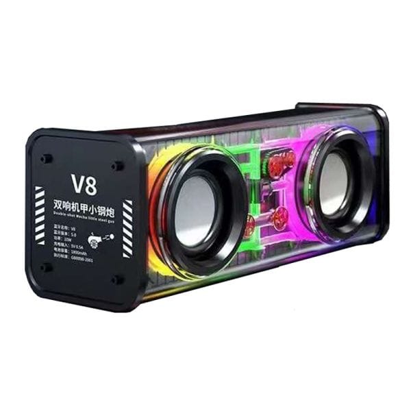 Mecha V8 Transparent 10W Bluetooth Speaker RGB Colorful lights