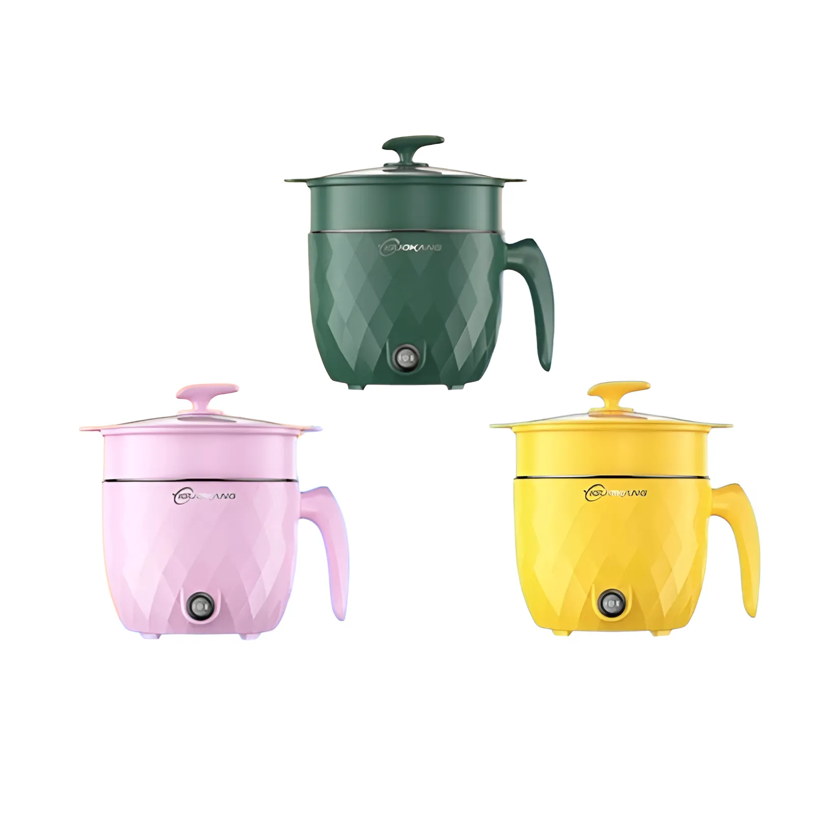 Mini Multi-functional Double Layer Electric Cooking Pot 1.8L