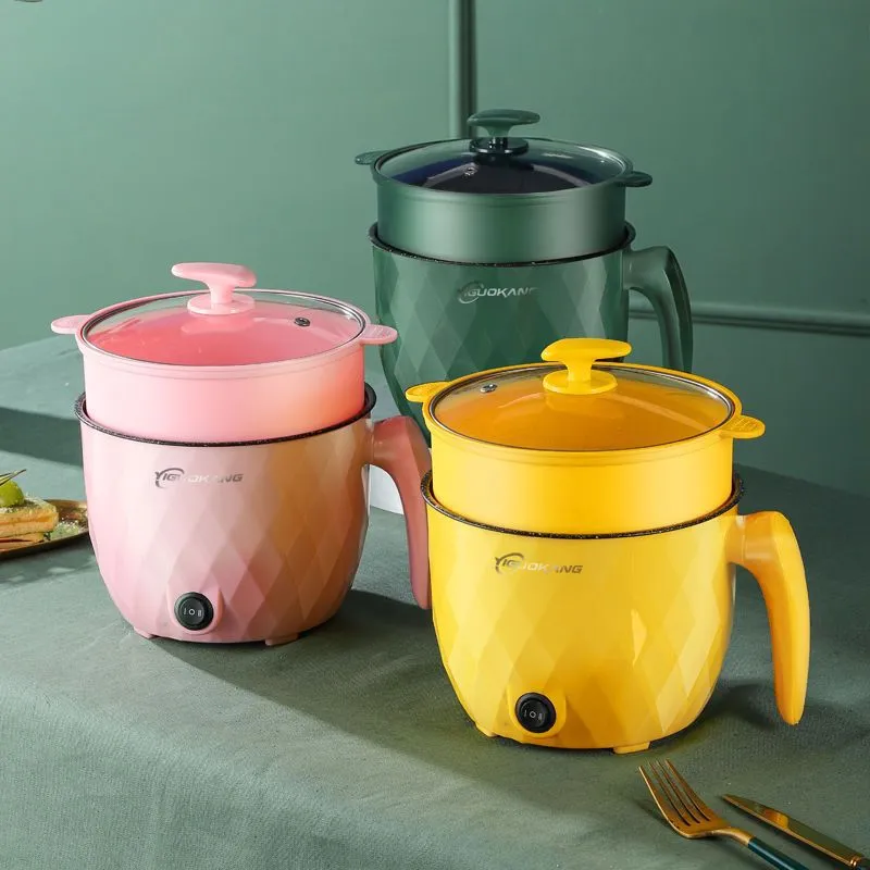 Mini Multi-functional Double Layer Electric Cooking Pot 1.8L