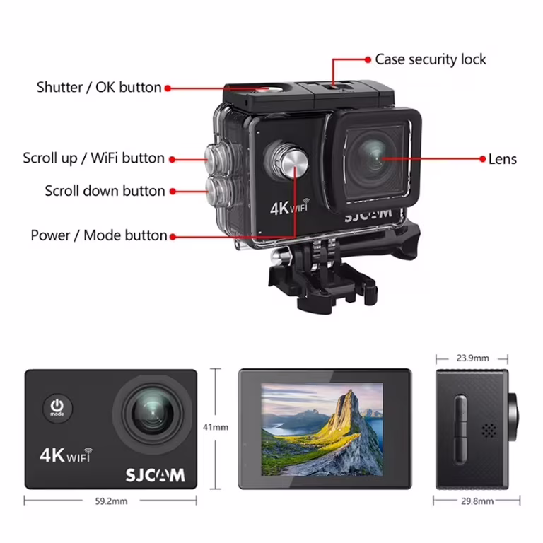 SJCAM SJ4000 Air 4K Wifi Waterproof Action Camera
