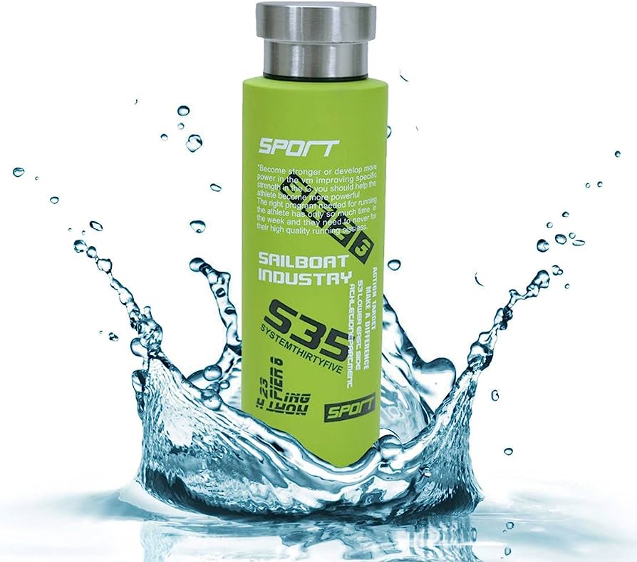 Sports Thermos Bottle Vacuum Flask Water Bottle 800ml – Green Color