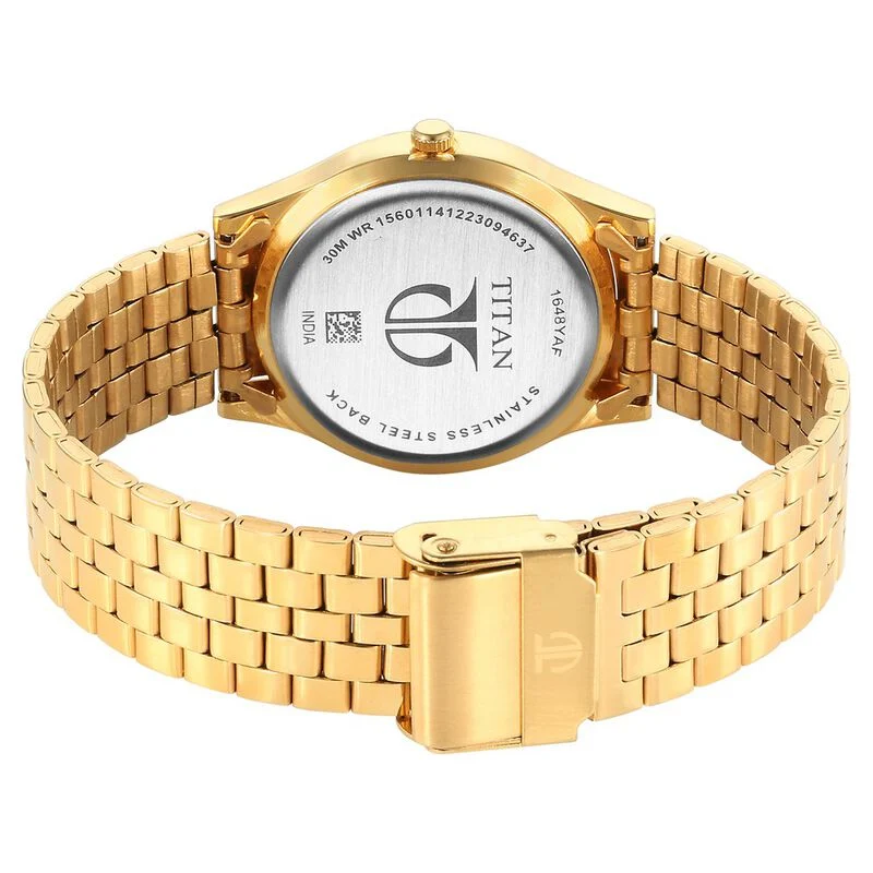 Titan Karishma Zing Quartz Analog Green Dial Stainless Steel Strap Watch For Men 1648YM063.webp