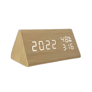 Triangle Wooden Style Digital Led Clock 2.png