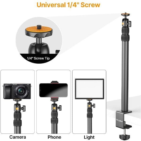 Ulanzi VIJIM-LS02 Camera Desk Mount Stand With Auxiliary Holding Arm